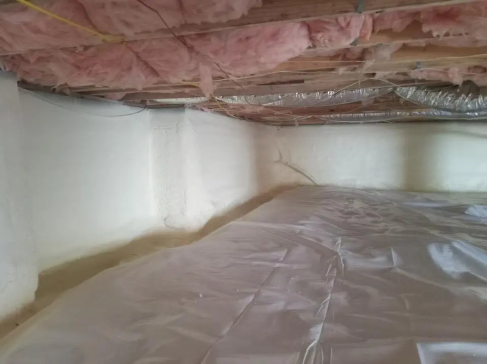 Crawl space encapsulation with closed-cell spray foam for Roof Waterproofing in Lauderdale-by-the-Sea
